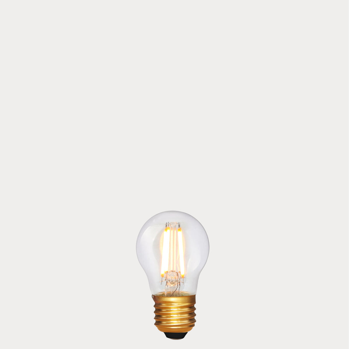 4W Fancy Round LED Bulb E27 Clear in Extra Warm