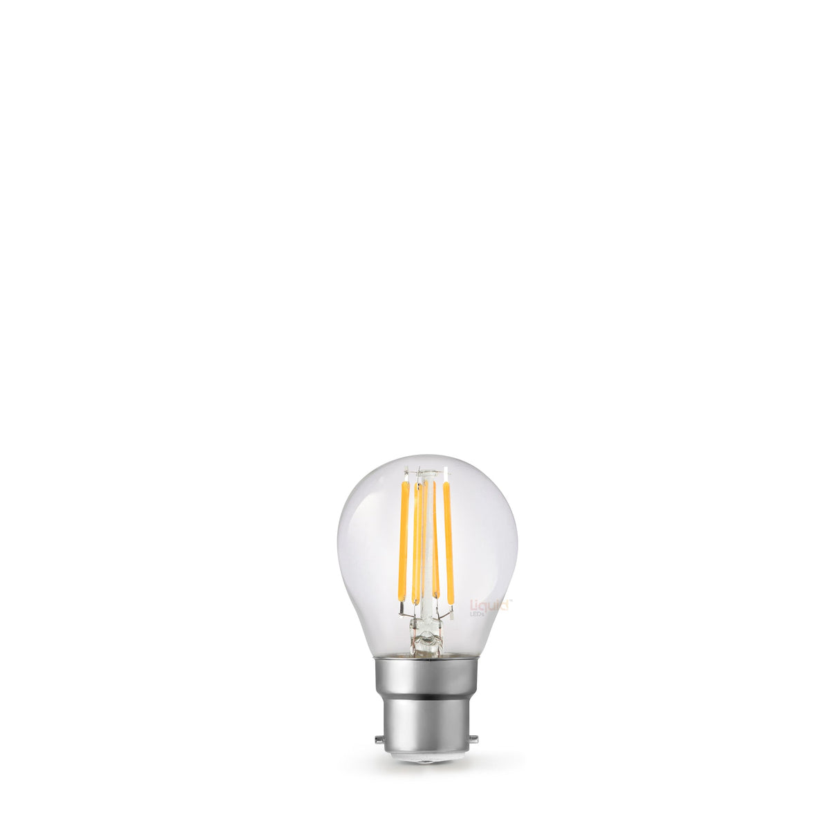 4W 24 Volt DC Fancy Round LED Bulb B22 in Warm White - LiquidLEDs™ - Fancy Round