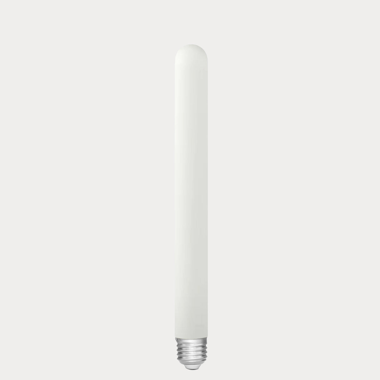 Dulora 4W Long Tube LED Bulb E27 Porcelain in Warm White with smooth opaque porcelain finish on slender tube shape