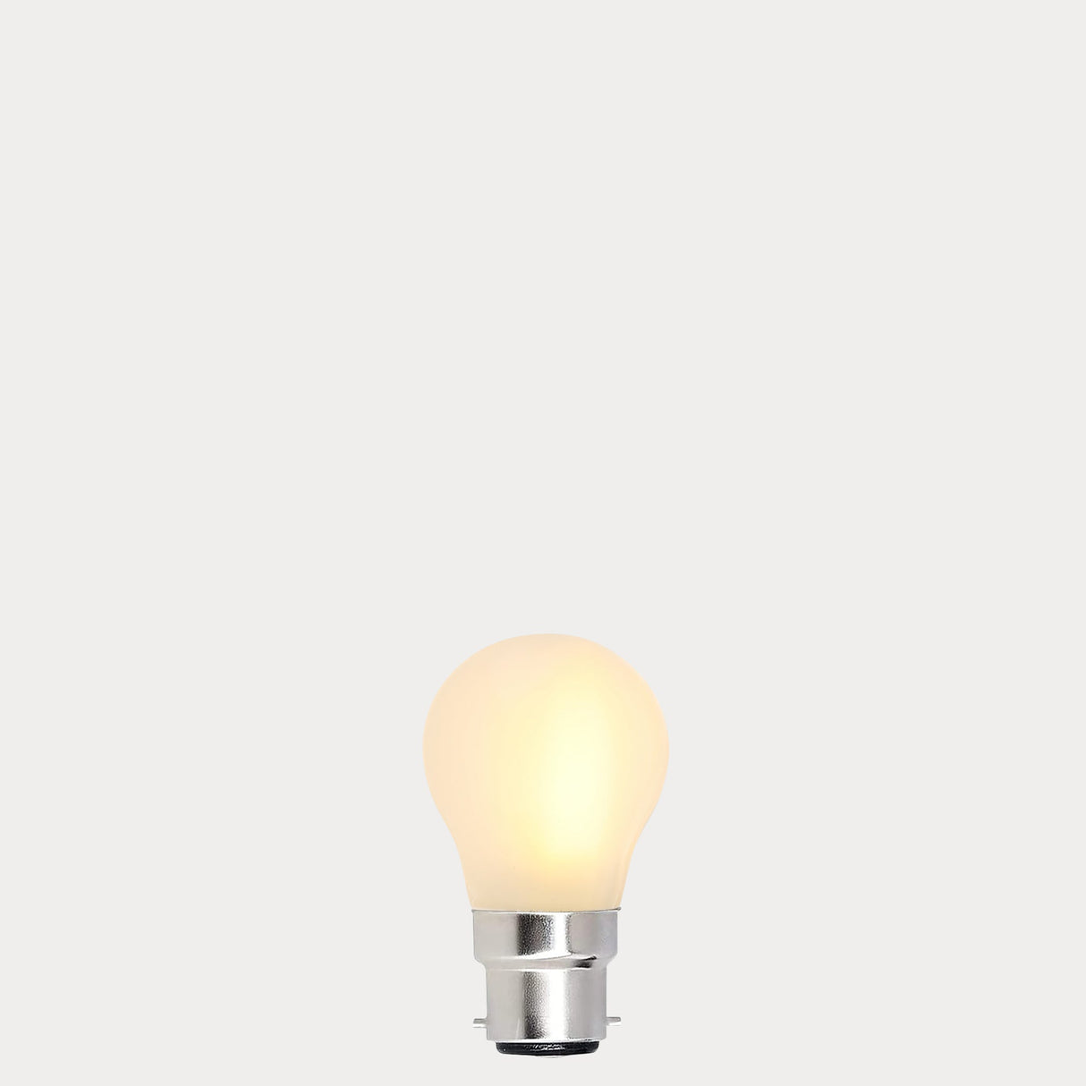4W Fancy Round LED Bulb B22 Frost in Warm White