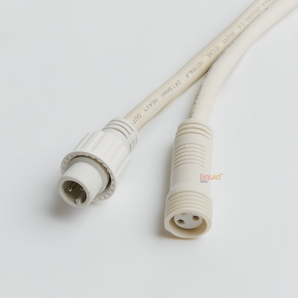 10m White Outdoor Festoon String Lights - LiquidLEDs™ - Festoon String