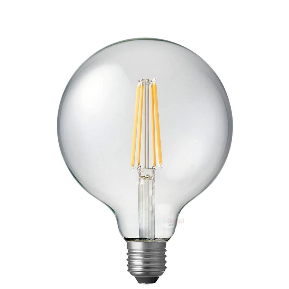 12W G125 LED Globe E27 Clear in Natural White - LiquidLEDs™ - Globe Bulbs