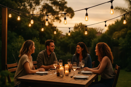 Best Outdoor Festoon Lights Australia (LED & Solar) - Dulora