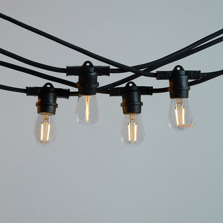 10M LED Festoon Kit at 50 cm Intervals Low Voltage - LiquidLEDs™ - Festoon String
