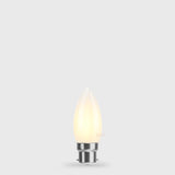 2W Candle LED Bulb B22 Frost in Warm White - LiquidLEDs™ - Candle Bulbs