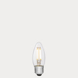 2w Clear dimmable led light bulb with E27 base in warm white colour CRI90  