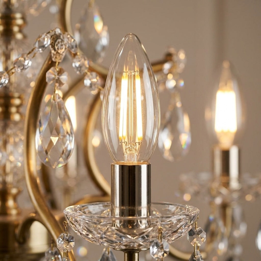 4.2W Candle LED Bulb E14 Clear in Warm White