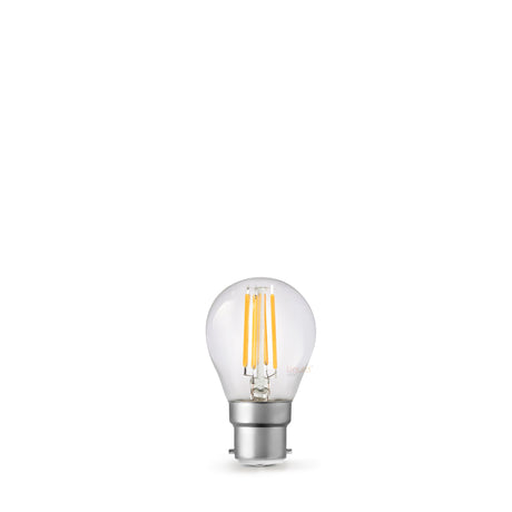 4W 24 Volt DC Fancy Round LED Bulb B22 in Warm White - LiquidLEDs™ - Fancy Round