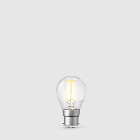 4W 24 Volt DC Fancy Round LED Bulb B22 in Warm White - LiquidLEDs™ - Fancy Round