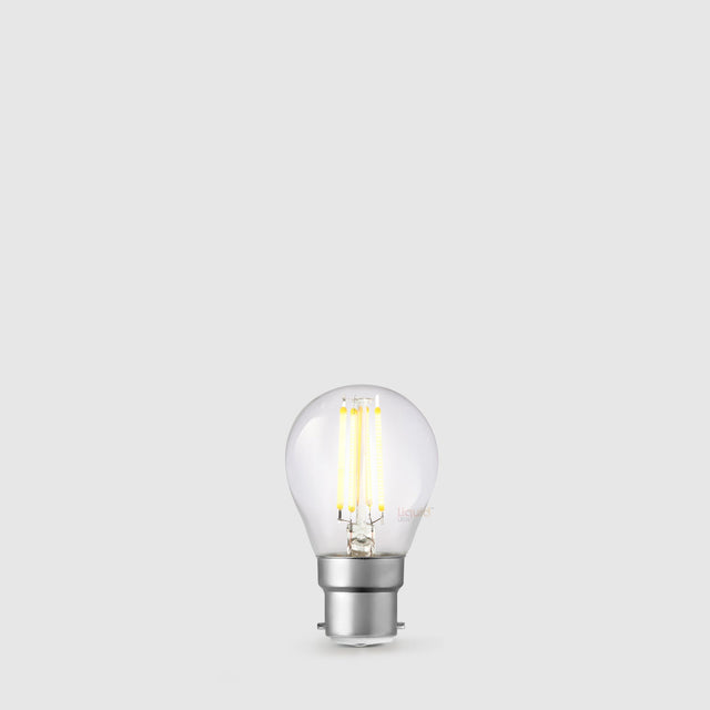 4W 24 Volt DC Fancy Round LED Bulb B22 in Warm White - LiquidLEDs™ - Fancy Round