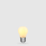 4W 24 Volt DC Fancy Round LED Bulb Opal E27 in Warm White - LiquidLEDs™ - Fancy Round