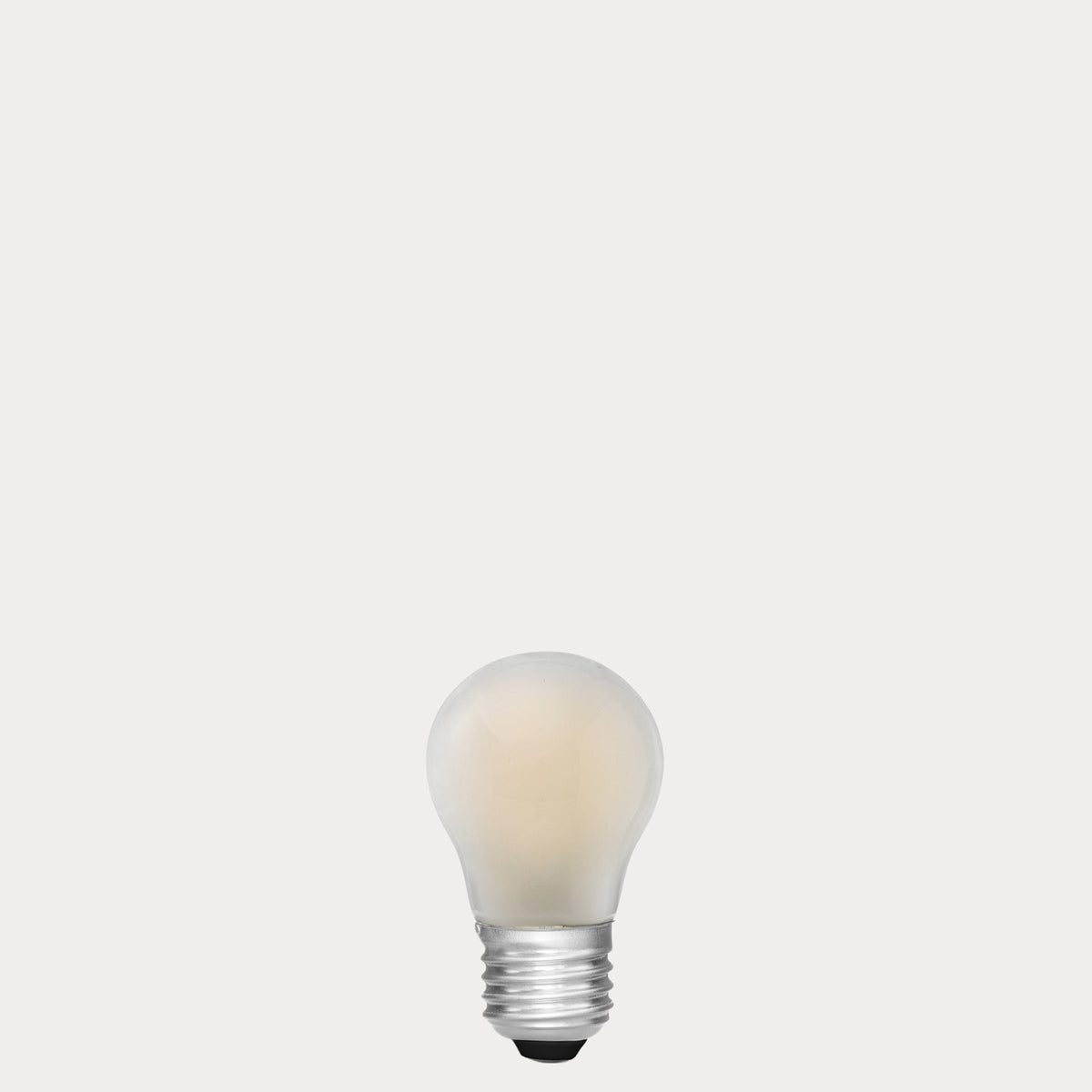4W 24 Volt DC Fancy Round LED Bulb Frost E27 in Warm White