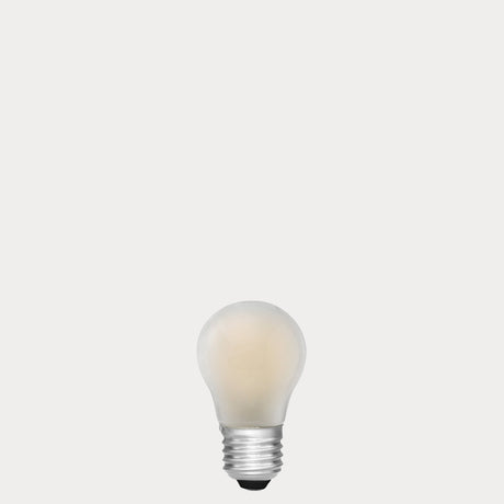 4W 24 Volt DC Fancy Round LED Bulb Frost E27 in Warm White
