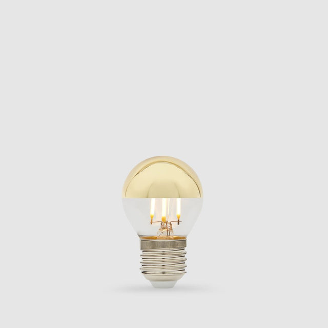 4W Fancy Round Gold Crown LED Bulb E27 - LiquidLEDs™ - Mirror Crown Bulbs