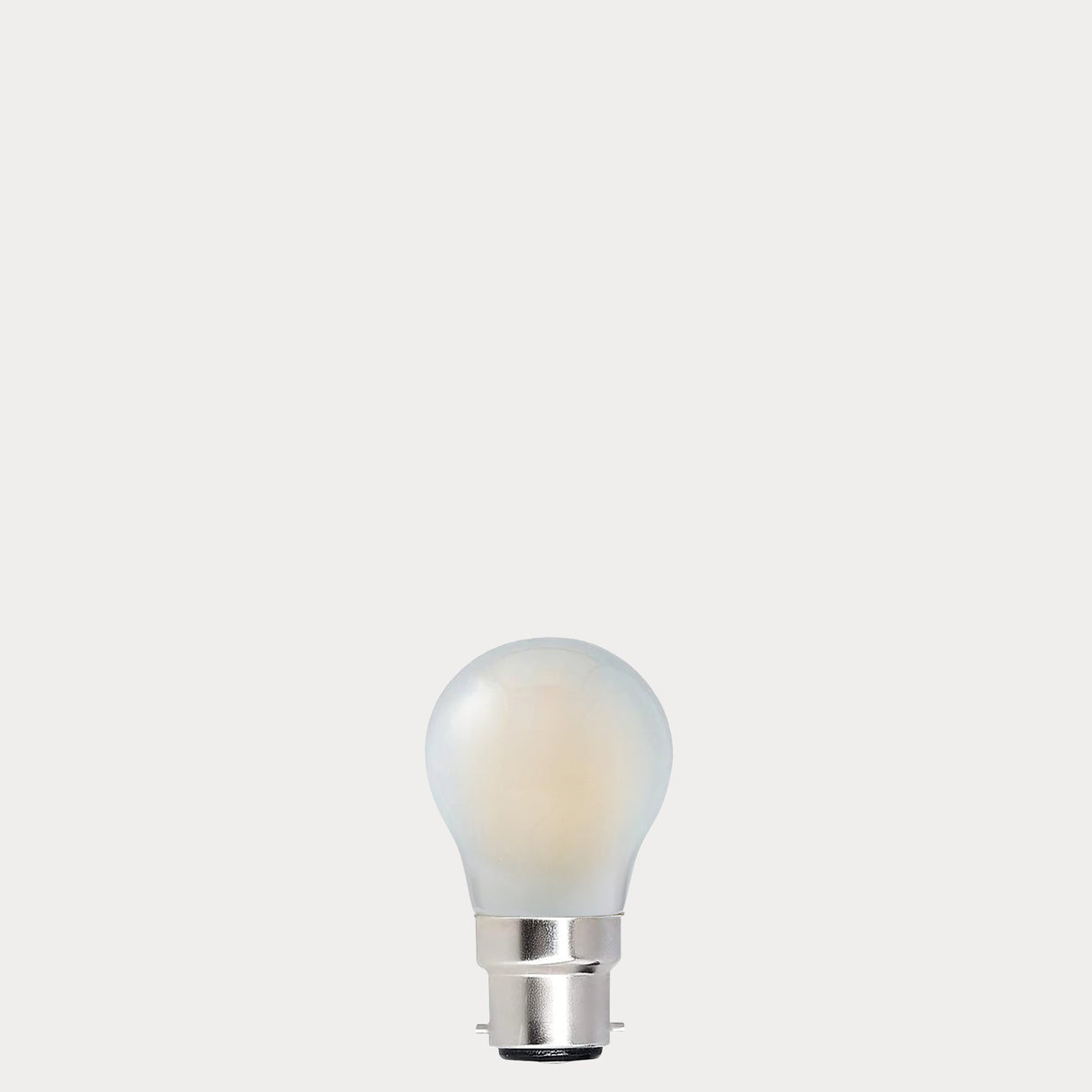 4W Fancy Round LED Bulb B22 Frost in Warm White