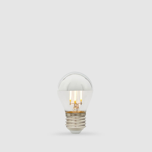 4W Fancy Round Mirror Crown LED Bulb E27 - LiquidLEDs™ - Mirror Crown Bulbs