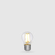5.5W Fancy Round LED Bulb E27 Clear in Warm White - LiquidLEDs™ - Fancy Round