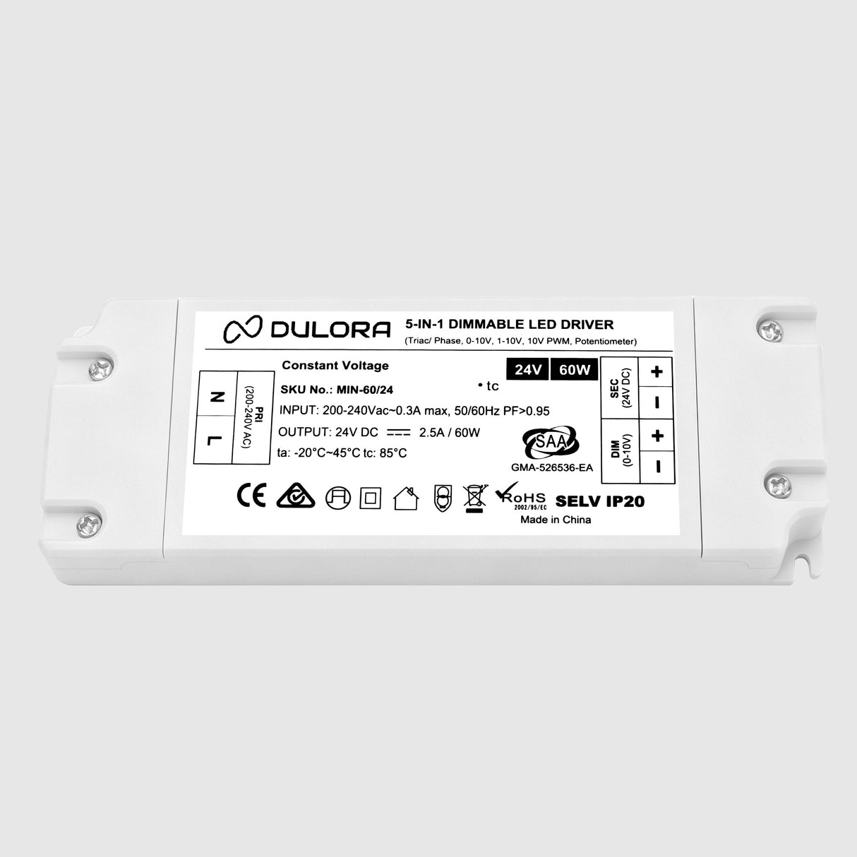 OmniDim Driver 5-in-1 Dimmable IP20 Indoor