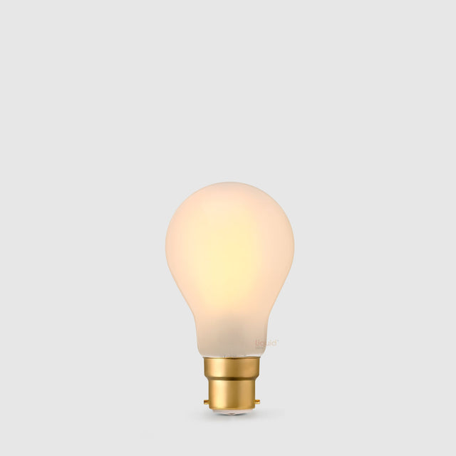 6.5W GLS LED Bulb B22 Frost in Extra Warm - LiquidLEDs™ - Traditional Bulbs