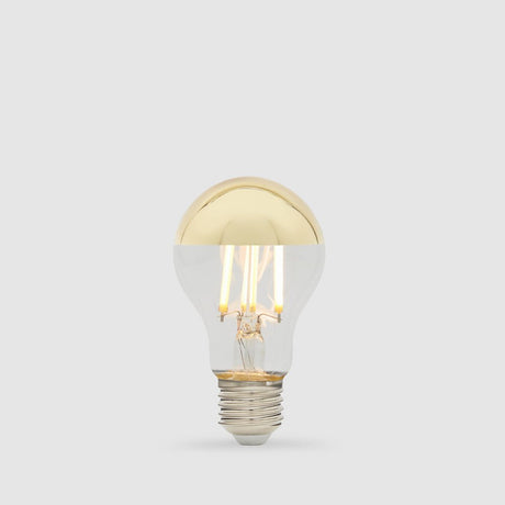 7.5W GLS Gold Crown LED Bulb E27 - LiquidLEDs™ - Mirror Crown Bulbs