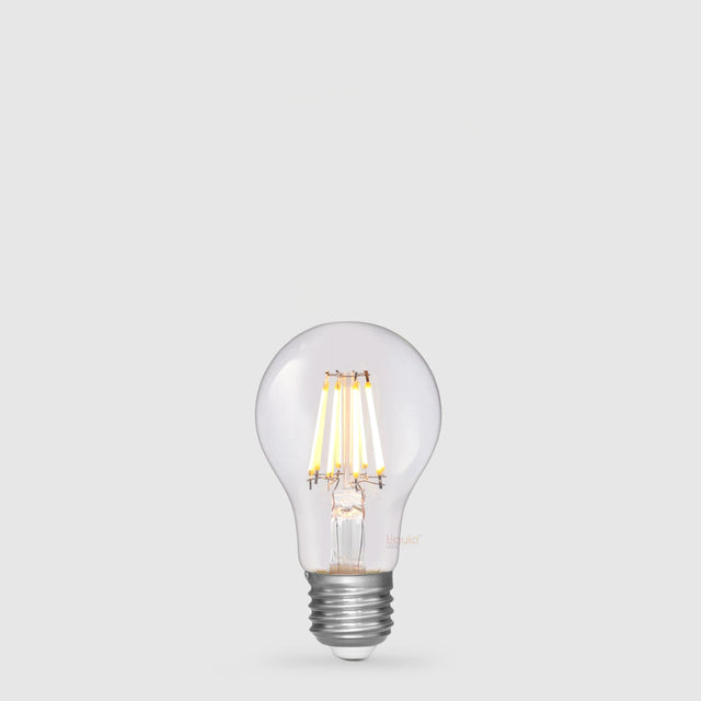 8W 24 Volt DC GLS LED Bulb E27 Clear in Warm White - LiquidLEDs™ - Traditional Bulbs