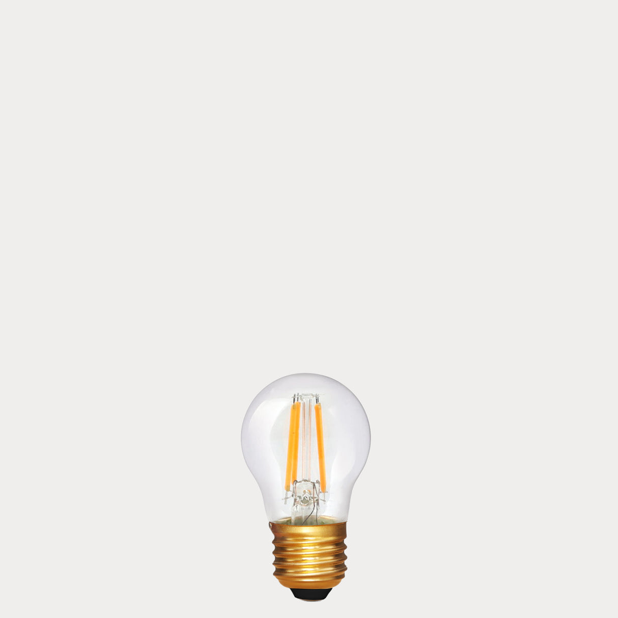 4W Fancy Round LED Bulb E27 Clear in Extra Warm