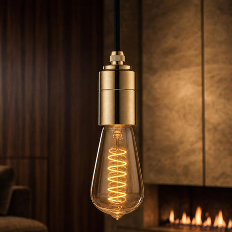 4W Edison ST64 Spiral LED Bulb E27 in Ultra Warm