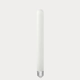 Dulora 4W Long Tube LED Bulb E27 Porcelain in Warm White with smooth opaque porcelain finish on slender tube shape