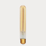Dulora 4W Vintage Tubular Long LED Bulb E27 Amber in Ultra Warm White single filament glowing ultra warm white 2000K