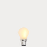 4W Fancy Round LED Bulb B22 Frost in Warm White