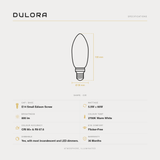 5.5W Candle LED Bulb E14 Clear in Warm White