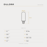 4W T25 LED bulb E14 specifications: 470 lm, 2700K, CRI 90+, R9 50, dimmable, 3-year warranty