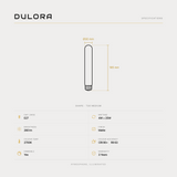 4W Medium Tube Matte LED bulb E27 specifications: 30x185mm, 260 lm, 2700K, CRI 90+, R9 63, dimmable, 3-year warranty