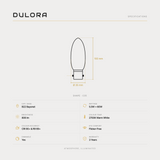5.5W Candle LED Bulb B22 Clear in Warm White