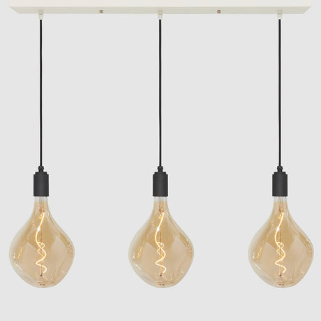Linear Three Light Pendant + Designer 180mm Amber - LiquidLEDs™ - Ceiling Lights