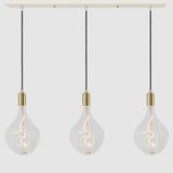 Linear Three Light Pendant + Designer 180mm Clear - LiquidLEDs™ - Ceiling Lights