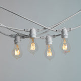 10m White Outdoor Festoon String Lights - LiquidLEDs™ - Festoon String
