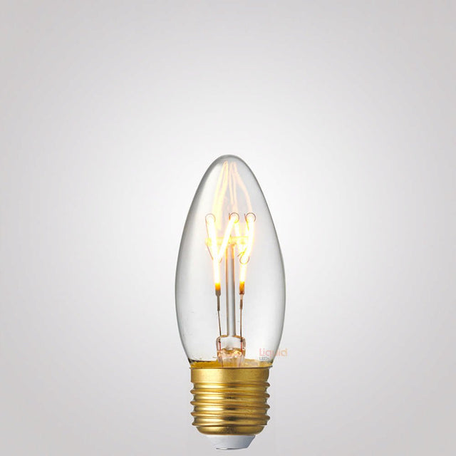 3W Candle Tre Loop LED Bulb E27 in Extra Warm - LiquidLEDs™ - Candle Bulbs