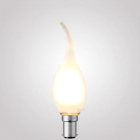 4W Flame Tip Candle LED Bulb B15 Frost in Warm White - LiquidLEDs™ - Candle Bulbs