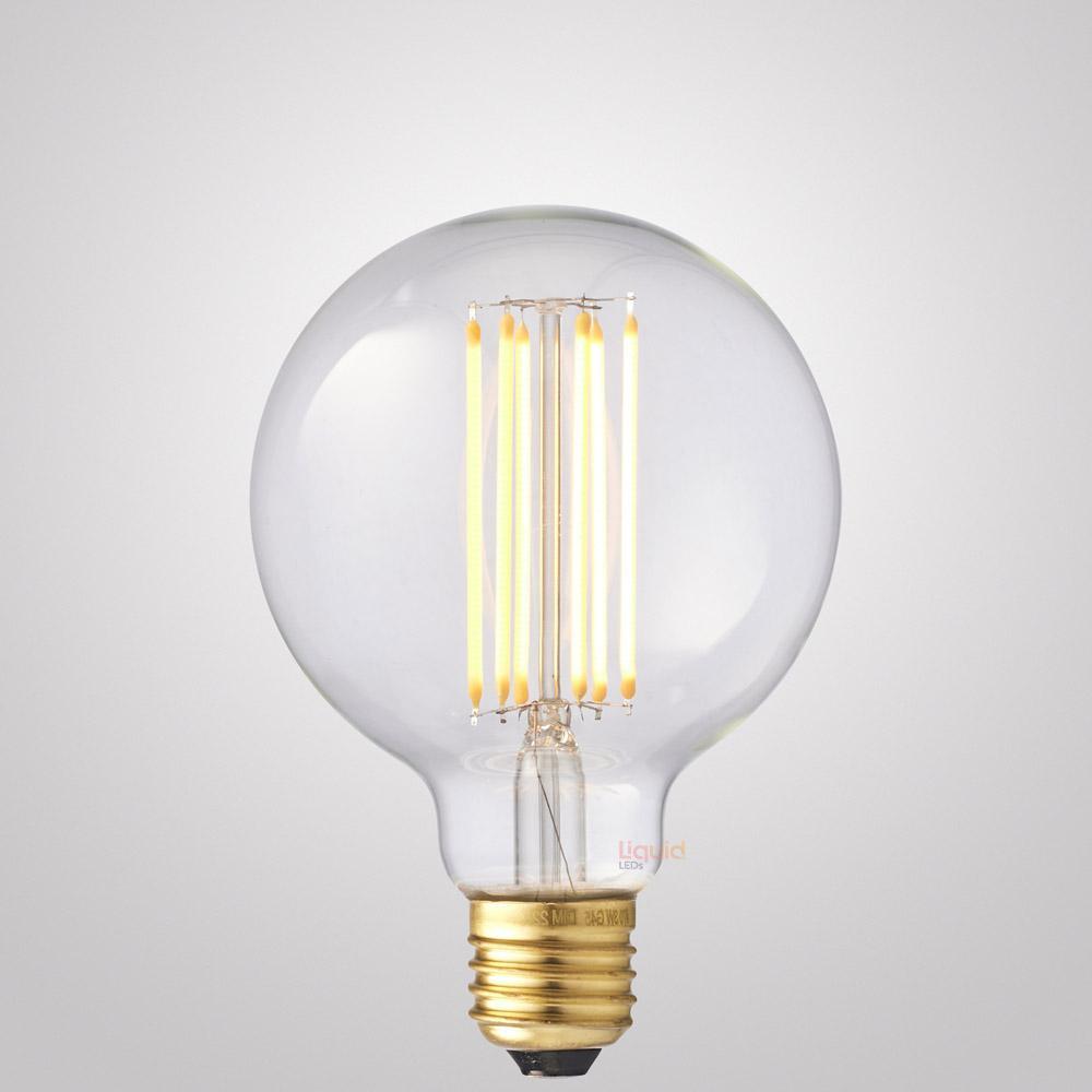 6W G95 LED Globe E27 in Extra Warm - LiquidLEDs™ - Globe Bulbs