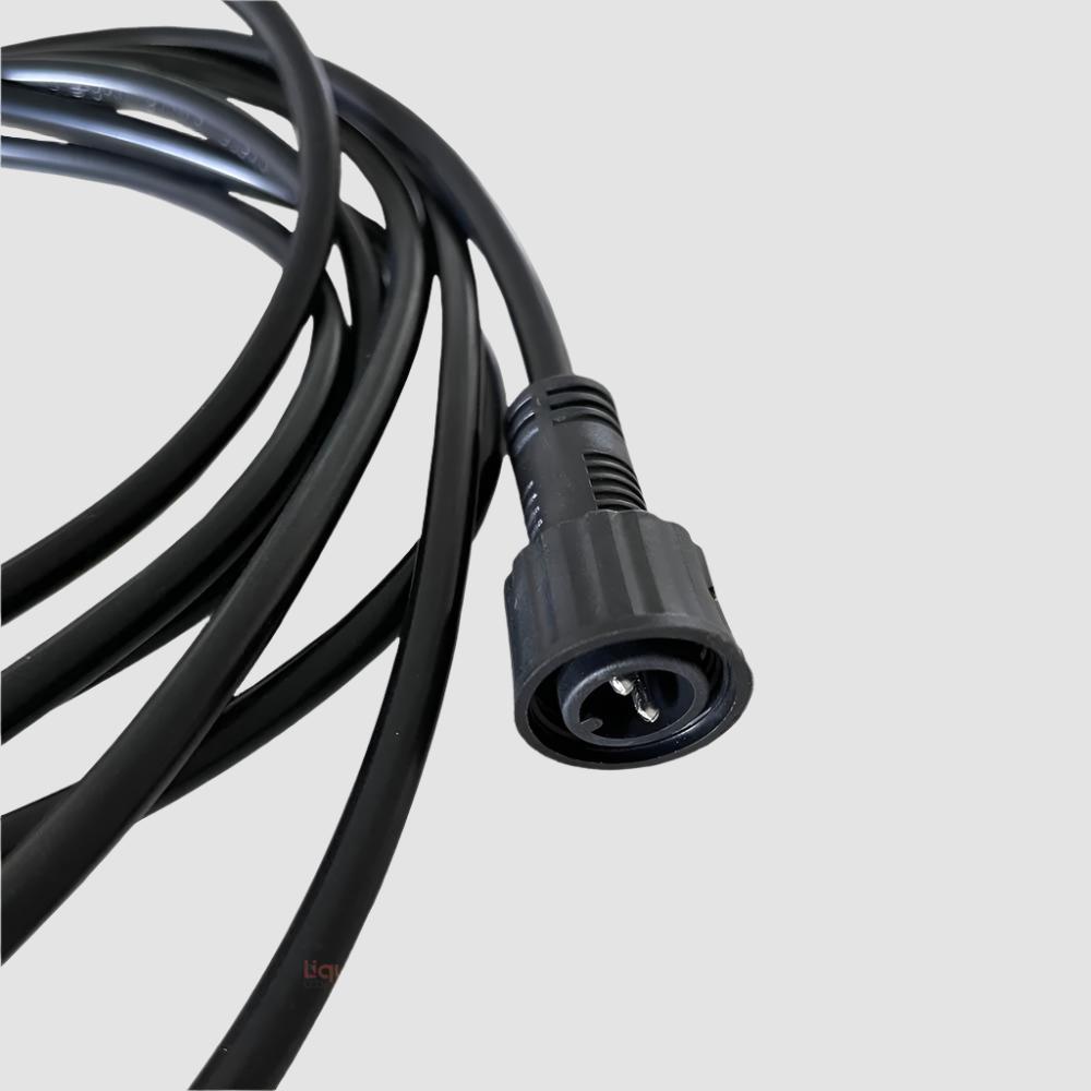 Extension Cord Black for Festoon Lighting - LiquidLEDs™ - Festoon Accessories