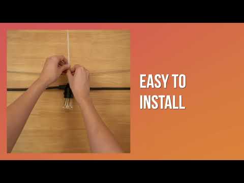 White Festoon String Lights Outdoor Connectable Party Lights IP65